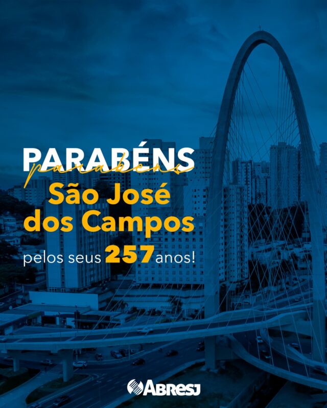 🎉🎂 Hoje celebramos 257 anos de São José dos Campos, a cidade que nos inspira e nos impulsiona a cada dia! Na ABRESJ, temos o orgulho de fazer parte dessa história, apoiando nossos empreendedores e promovendo o melhor da culinária e das bebidas locais. Que a nossa cidade continue crescendo e brilhando, com muito sabor e inovação! 🍽️🍻✨ 

#SãoJoséDosCampos #ABRESJ #AniversárioSJCampos #CulináriaLocal #Empreendedorismo