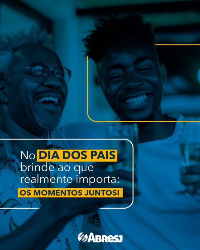 Neste Dia dos Pais, vamos valorizar o que realmente conta: os momentos de alegria e conexão. Seja no bar preferido, naquele restaurante especial, ou em qualquer espaço que une sabores e histórias, a ABRESJ celebra a importância de estar ao lado de quem amamos. Vamos juntos fortalecer nossos laços! 🍽️🥂 

#DiaDosPais #ABRESJ #FoodService